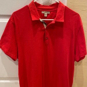 Used Men's Burberry Brit Polo in Red